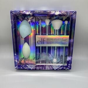 e.l.f. Snow Globe Blend & Brush Set 6-Piece Holiday Makeup Set NIB